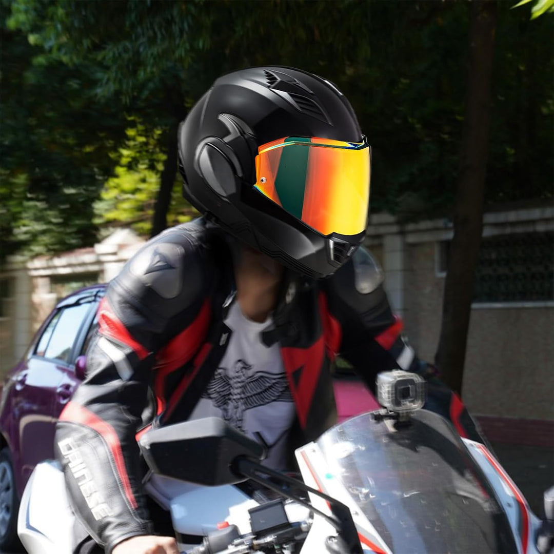 Helmvisier für LS2 FF900/ Valiant II,Motorradhelm Visier,Motorrad Wind Schild Helm Objektiv Visier,V