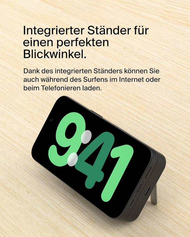 Belkin BoostCharge Pro Kabellose Powerbank 10000mAh mit Qi2, MagSafe-Kompatibles Tragbares Ladegerät