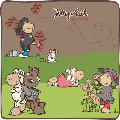 NICI Kuscheltier Schaf Jolly Leroy stehend 25 cm I Plüschtier für Mädchen, Jungen & Babys I Flauschi