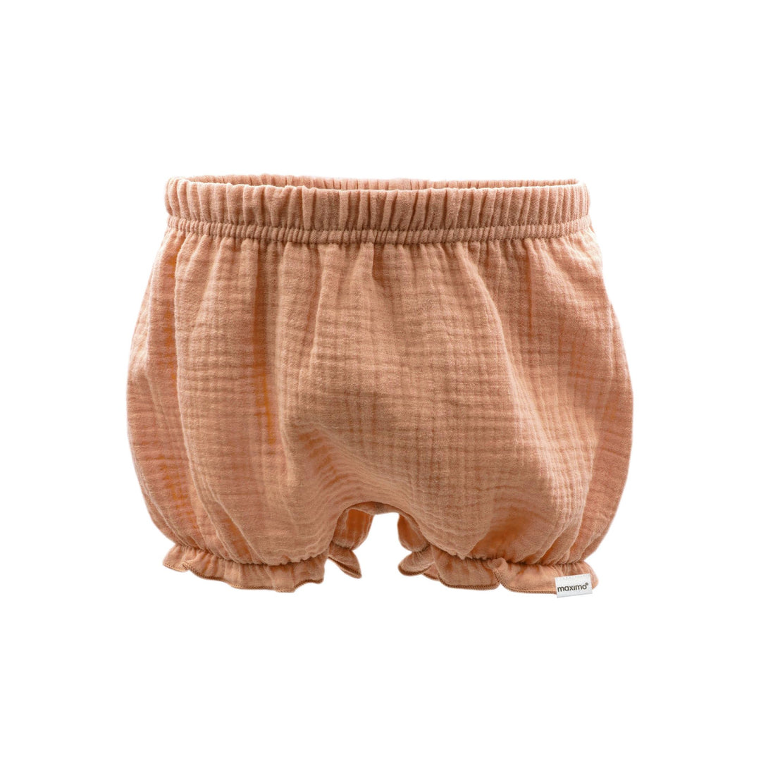 maximo GOTS Baby Girl-Pumphose Musselinstoff Musselin 62 Cork Washed, 62 Cork Washed