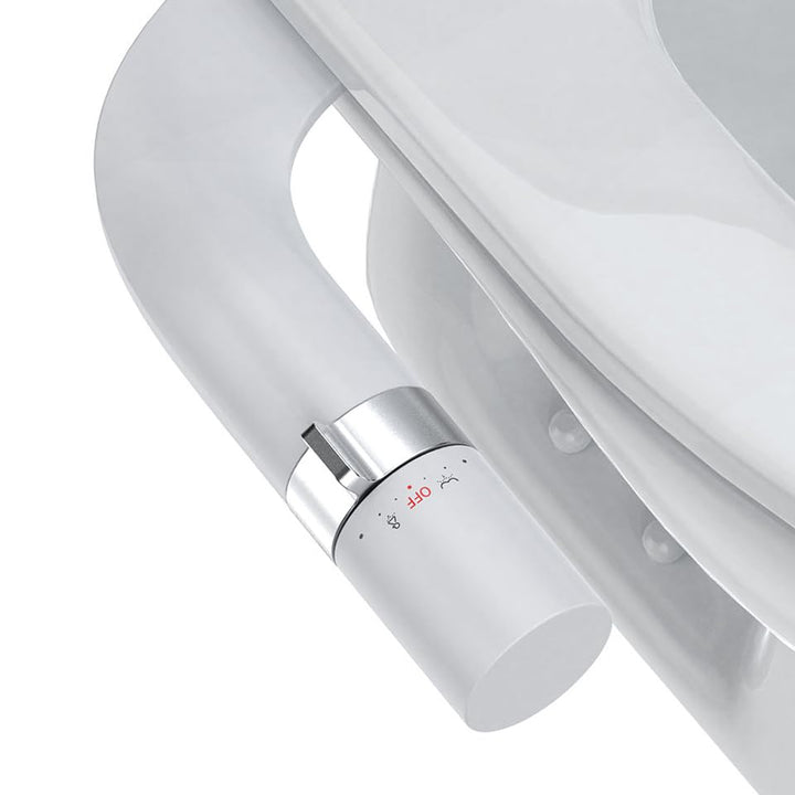 Bidet Aufsatz, Ultra-Slim Bidet Einsatz für Toilette mit Nicht Elektrischer Selbstreinigender Doppel