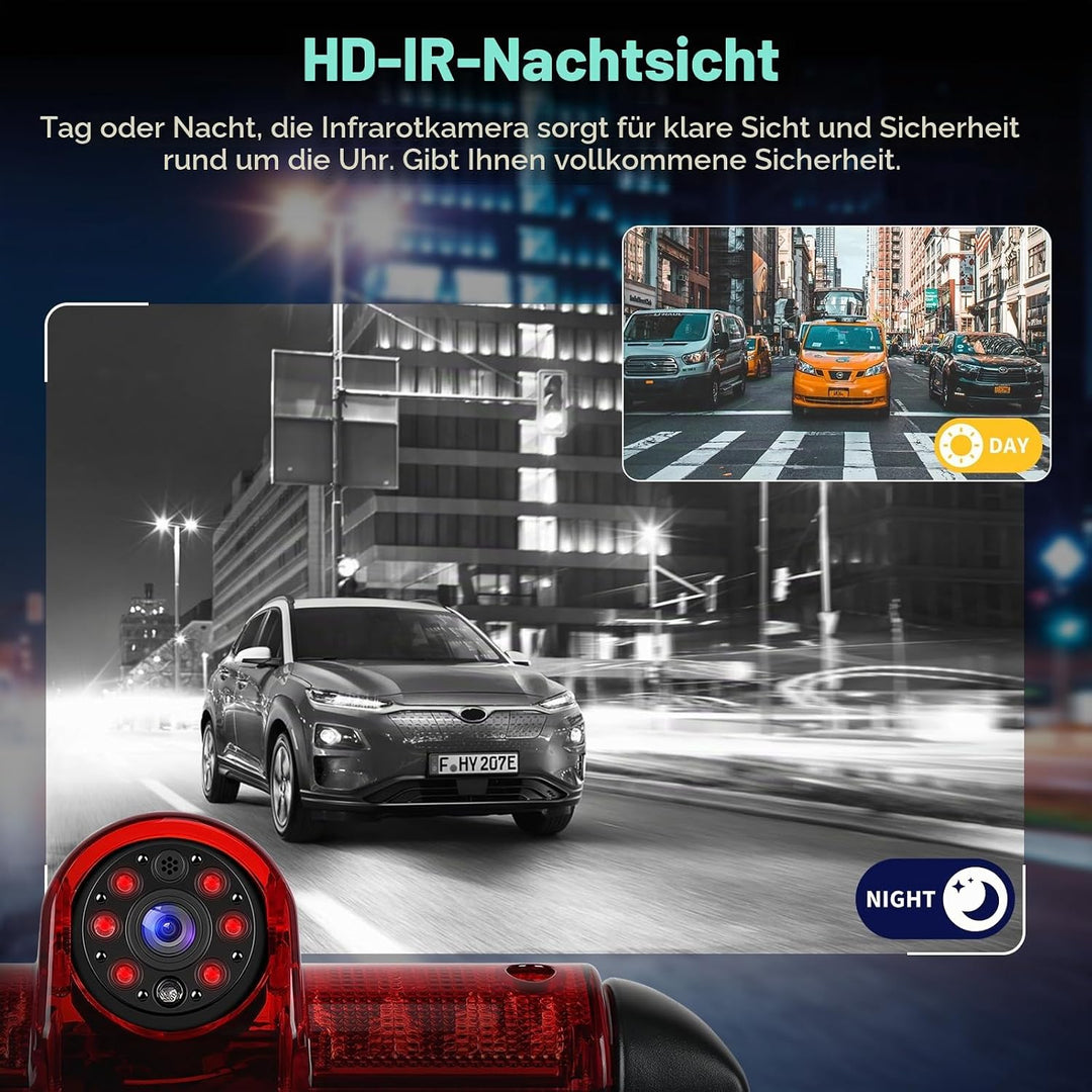 Rückfahrkamera für FIAT Ducato 3/Peugeot Boxer/Citroen Jumper 2006-2017 Drittes Bremslicht Kamera mi
