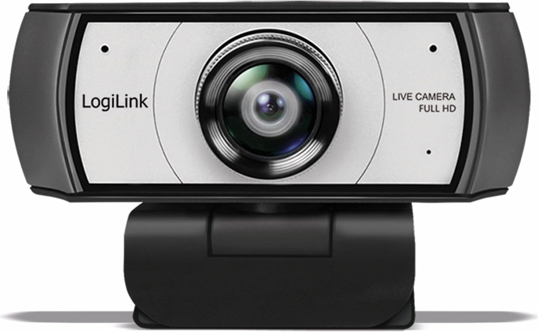 LogiLink UA0377 - Konferenz HD-USB-Webcam, 120° Ultraweitwinkelobjektiv, Dual-Mikrofon mit Rauschunt