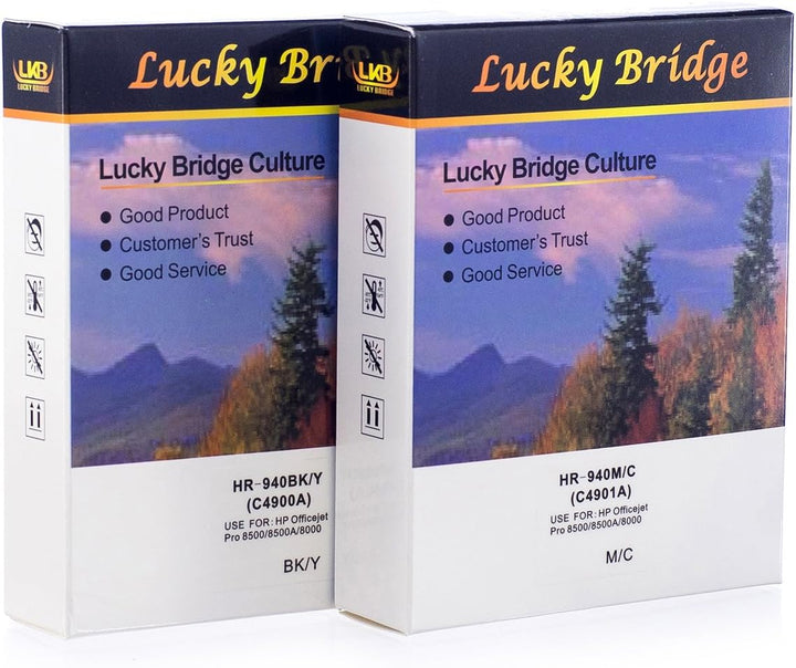Lucky Bridge HP940 Druckkopf C4900A C4901A wiederaufbereitet, kompatibel mit HP Officejet mit Pro 80