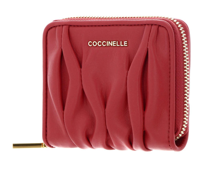 Coccinelle Leder Geldbörse Metallic Goodie Wallet Smooth Calf Leather Soft Cranberry rot, Cranberry