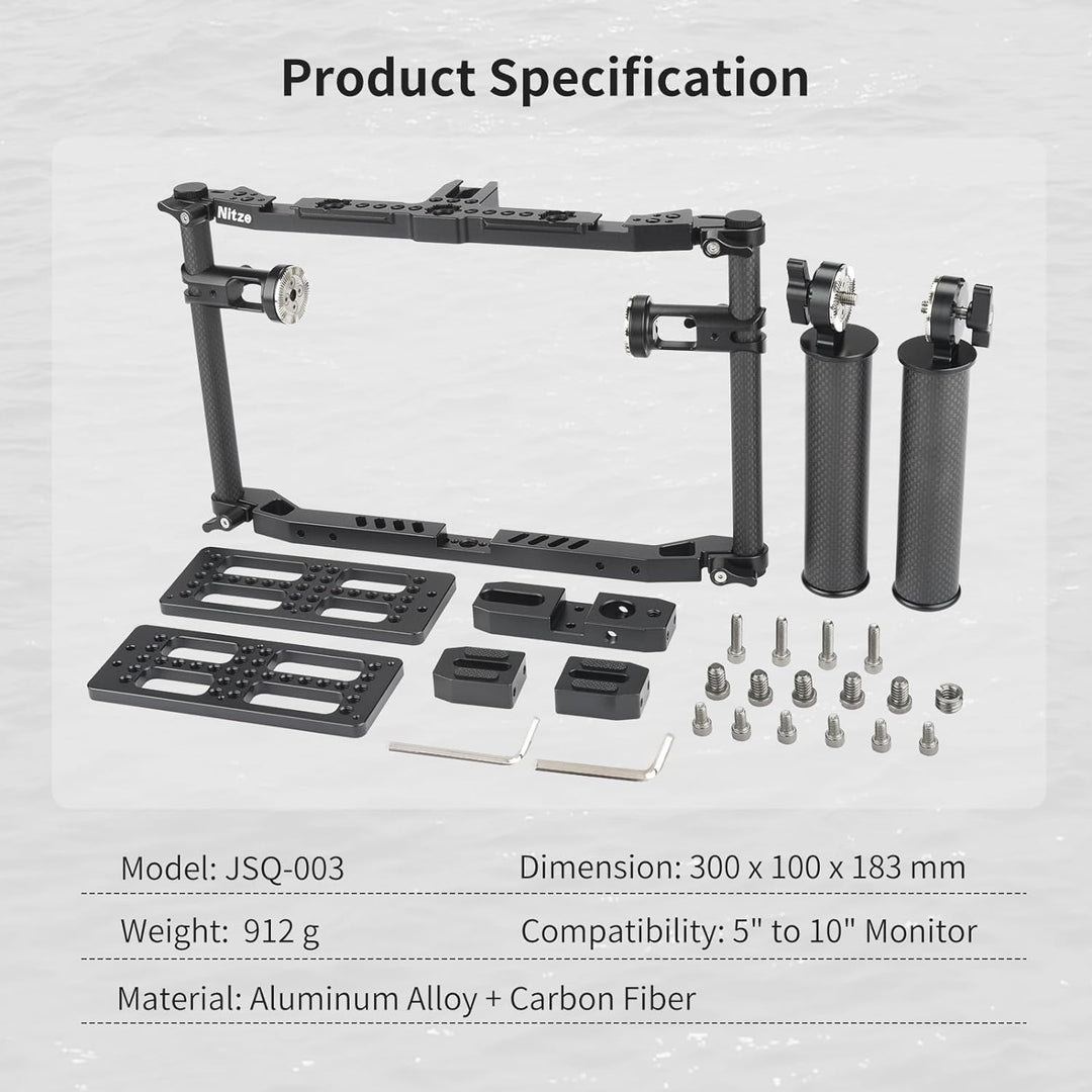 Nitze Director’s Monitor Cage with Lightweight Carbon Fiber Handles, Director’Monitorkäfig with Two