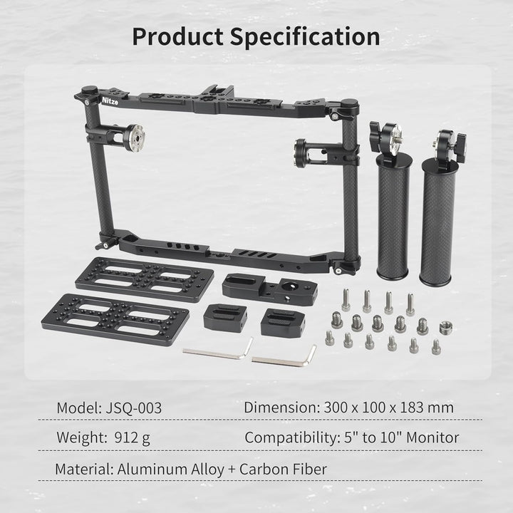 Nitze Director’s Monitor Cage with Lightweight Carbon Fiber Handles, Director’Monitorkäfig with Two