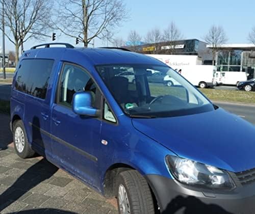 Germansell Dachreling kompatibel mit VW Caddy ab Bj. 2003 Alu Schwarz