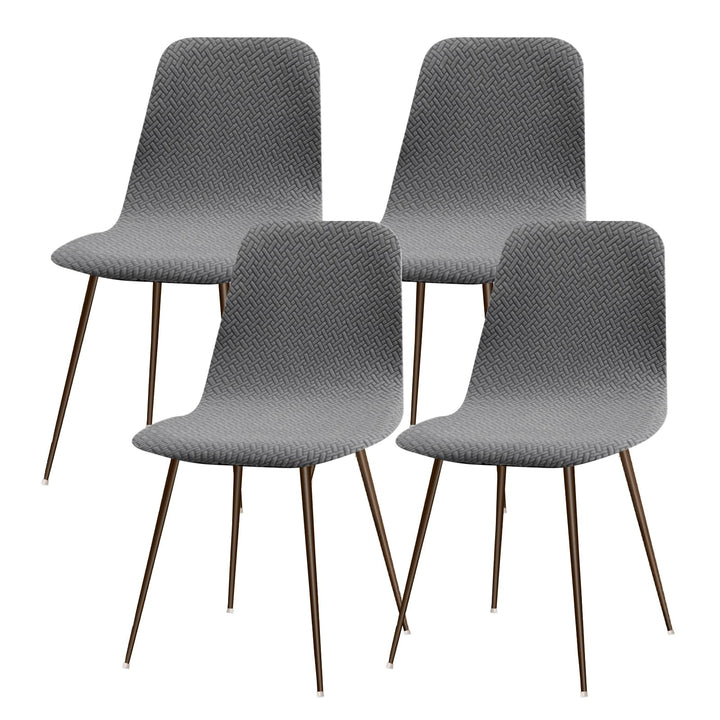 Stuhlhussen 4er Esszimmer Strech Stuhlhussen für Esszimmerstühle Universal Waschbar Bezug Stuhlhusse