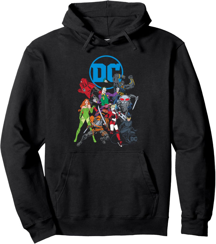 Justice League DC Comics Villian Logo Pullover Hoodie