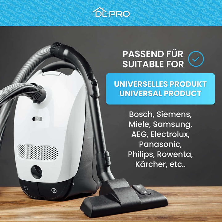 DL-pro Universal Staubsaugerdüse Staubsauger Bürste Set mit 7 Kupplungen in verschiedener Durchmesse