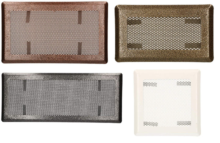 KOTARBAU Luftgitter 16 x 45 cm Kupfer - Antik Kamingitter Ofengitter Lüftungsgitter Warmluftgitter K