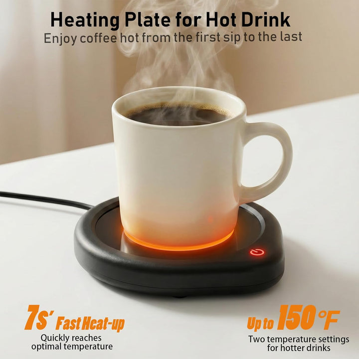 Kaffeetassenwärmer, Tassenwärmer mit Abschaltautomatik für den Schreibtisch, Teewasser-Milch-Wärmer,