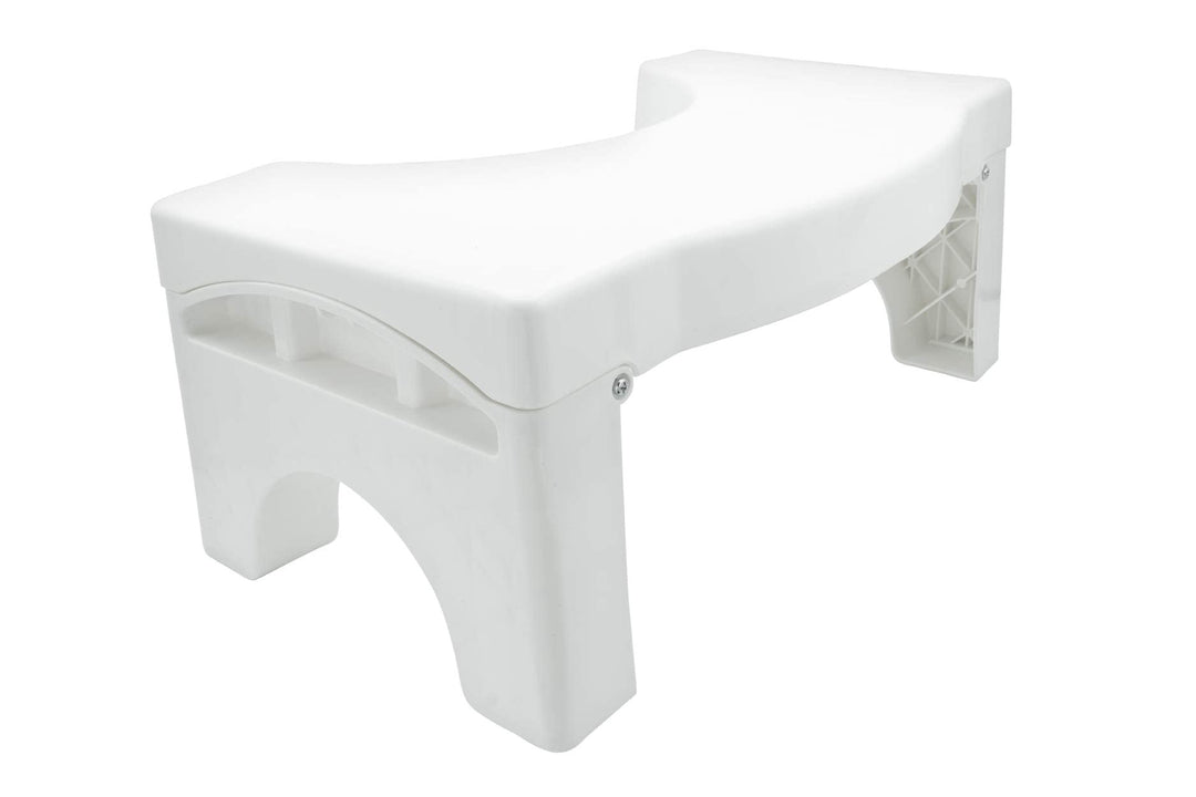 Maximex Faltbarer Toiletten-Fusshocker, rutschsicheres WC Trittschemel mit Belastbarkeit bis 100 kg,