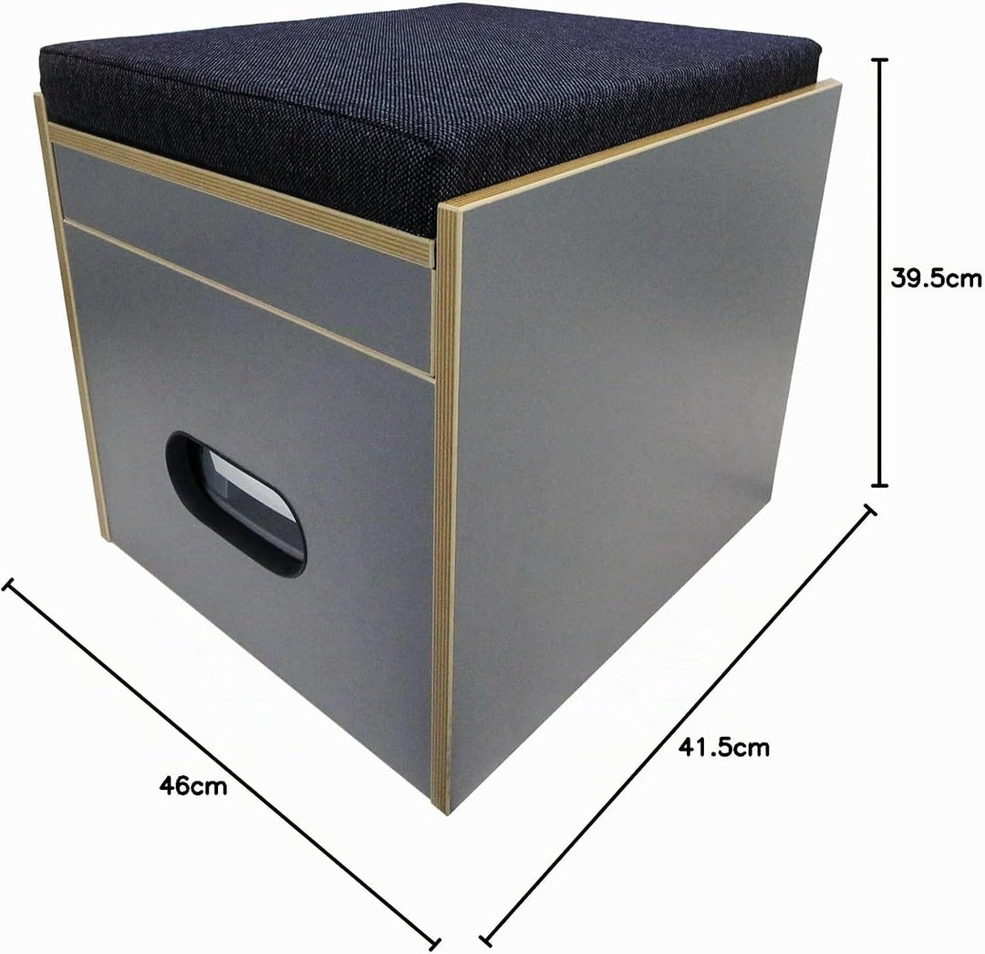 Toiletten Hocker Porta Potti 335 inkl. Polster blau ohne Toilette