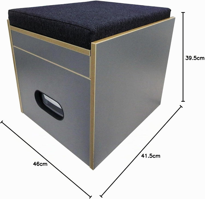 Toiletten Hocker Porta Potti 335 inkl. Polster blau ohne Toilette