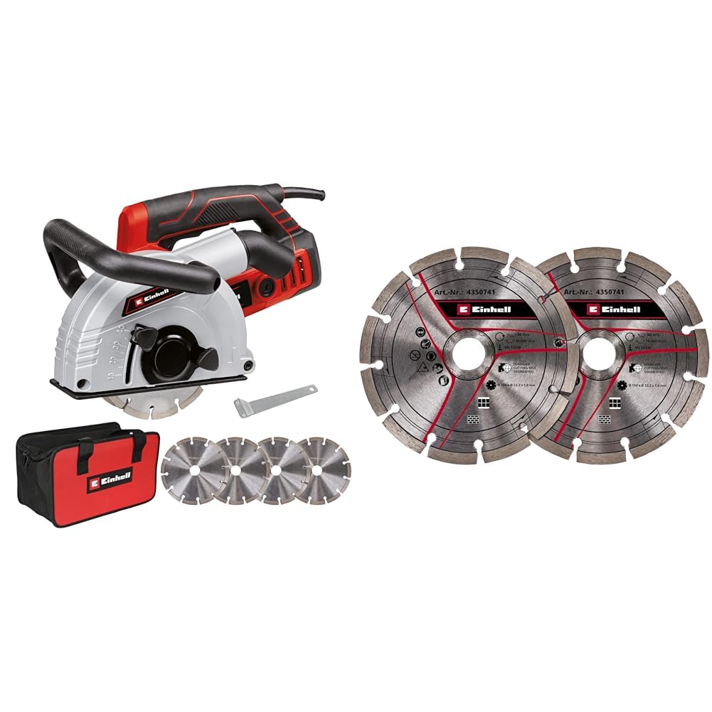 Einhell Mauernutfräse TE-MA 1700 (1.700 W, Schnittbreiteneinstellung bis 38 mm, Schnitttiefe bis 40
