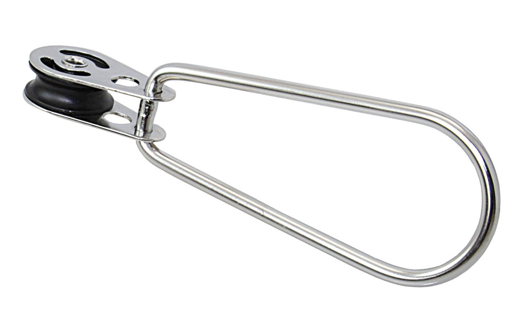 ARBO-INOX Trapezringe Edelstahl A4 mit oder ohne Block 143mm mit einfach gelagertem Block, 143mm mit