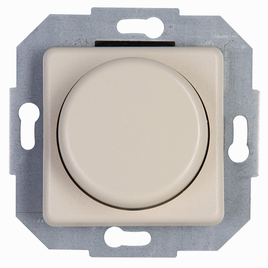 Kopp Europa Creme-weiss, Druck-Wechsel-Schalter, Kombigerät, LED-Dimmer, für Glüh-Lampen, 230V Halog