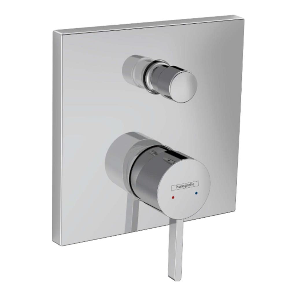 hansgrohe Wannenarmatur Finoris, Unterputz Badarmatur für 2 Funktionen, Chrom Chrom Wanne, Chrom Wan