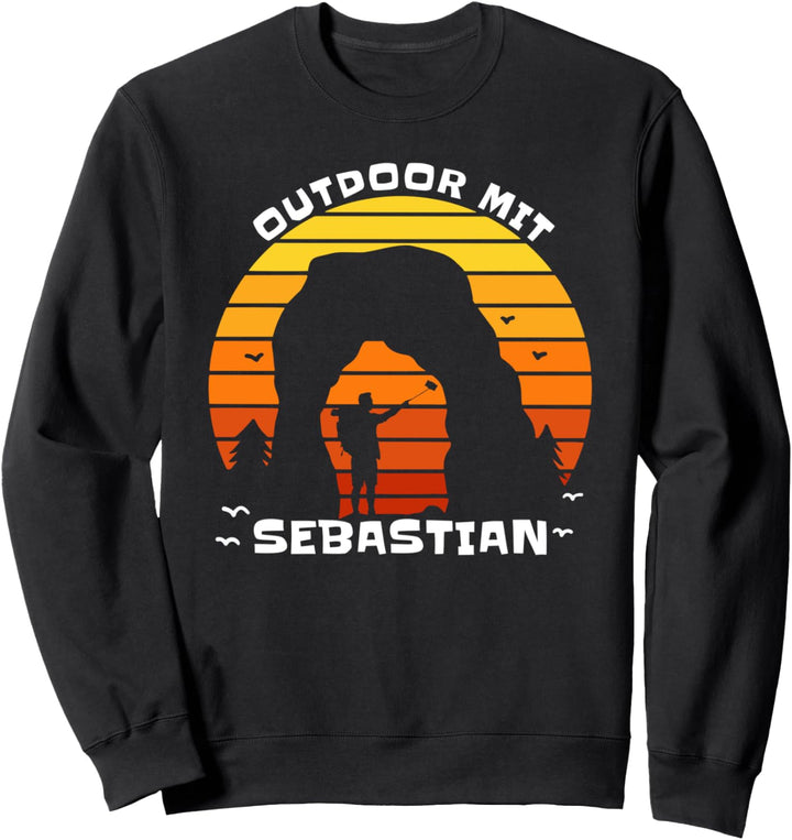 Wanderung in den Sonnenuntergang Wanderer Sweatshirt