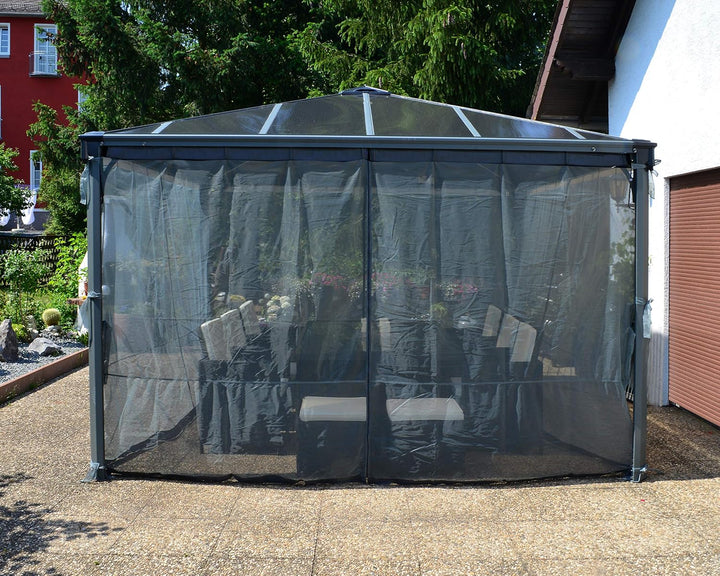 Palram Canopia Palermo 3000, 3600 Mosquito net Gartenpavillon Zubehör, grau, 1 x 360 x 217 cm