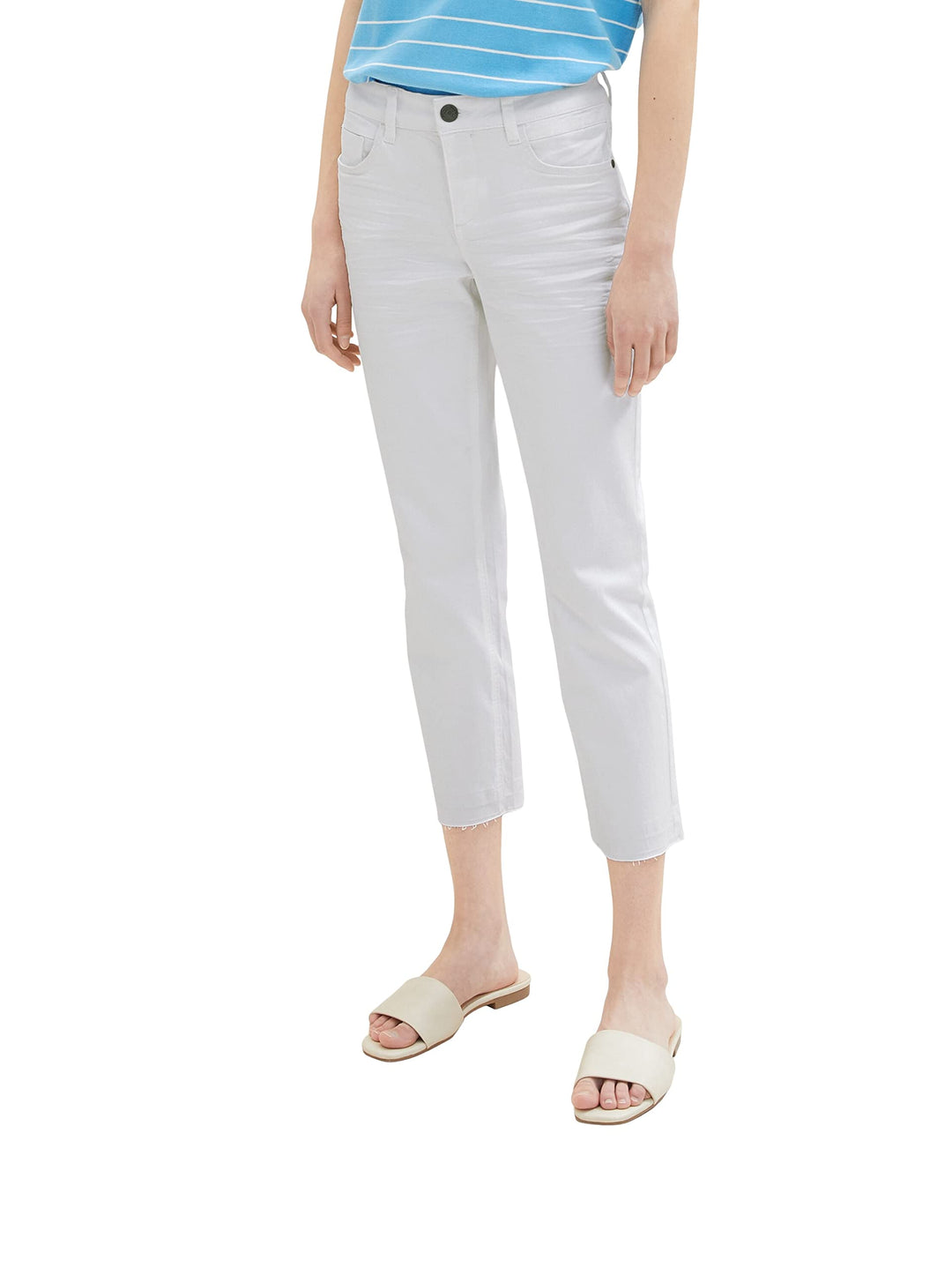 TOM TAILOR Damen Alexa Slim Jeans 25W / 26L 20000 - White, 25W / 26L 20000 - White