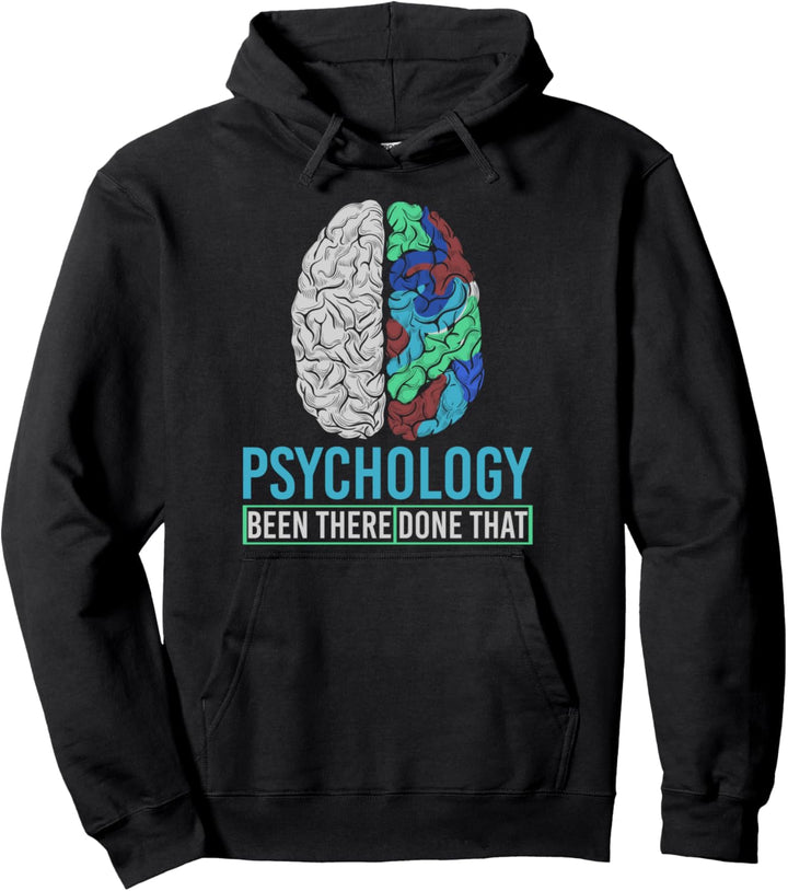 Psychoanalyse Therapeut Buntes Gehirn Lustiges Psychologie Pullover Hoodie