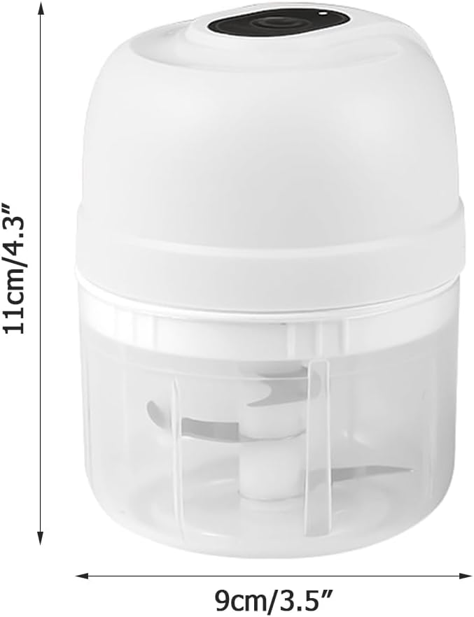 Elektrisch Zerkleinerer, 1 Stuck 250ml Kleine Knoblauchhacker, USB Wiederaufladbare, Elektrischer Kn