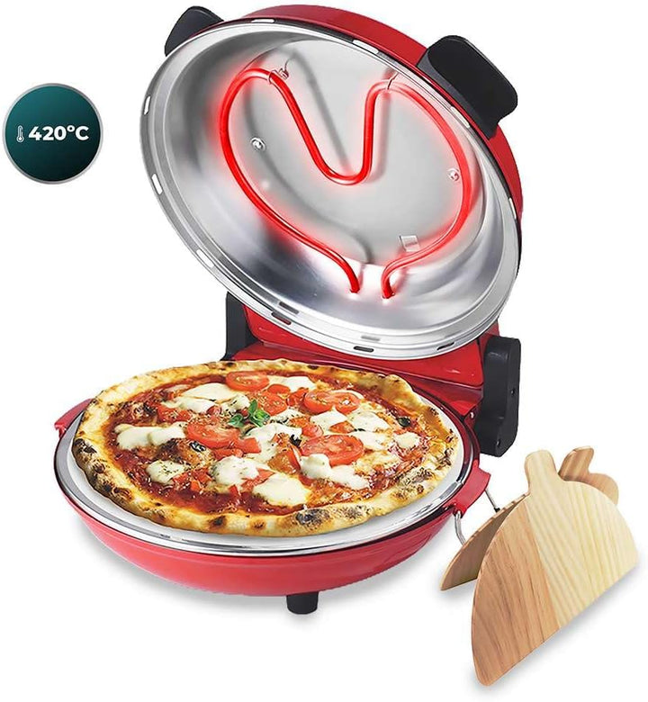 Cecotec Elektrischer Grillofen für Pizza Fun Pizza&Co Mamma Mia, 1200 W, 15-Minuten-Timer, Maximalte
