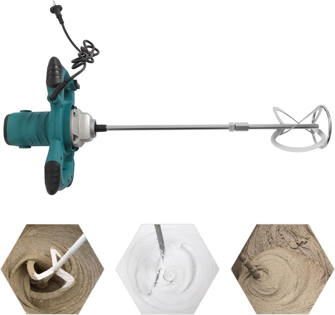 Betonmischer, 2100W Mörtelrührer Rührwerk Beton with 6 Speed Quirl Mörtelrührer m14 Betonrührer Idea