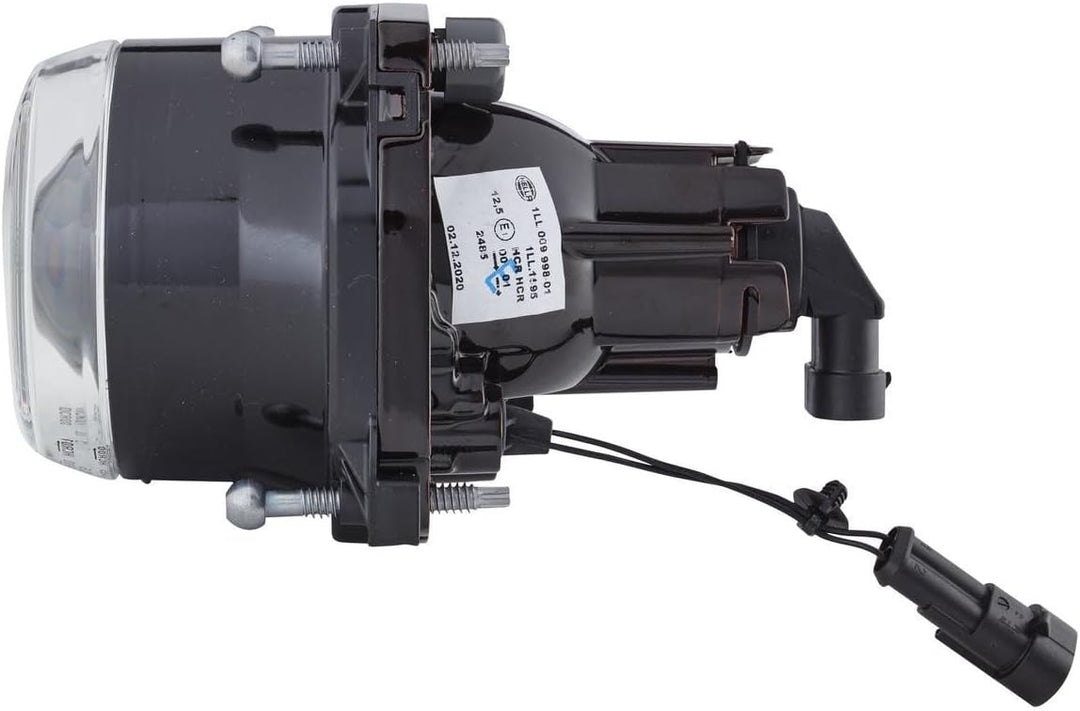 HELLA - DE/FF/Halogen-Hauptscheinwerfer - 90mm Performance - 12V - rund - Einbau - gehärtete Streusc