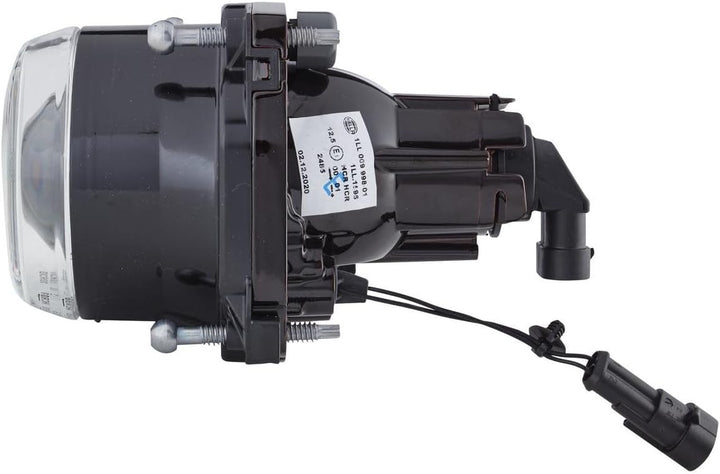 HELLA - DE/FF/Halogen-Hauptscheinwerfer - 90mm Performance - 12V - rund - Einbau - gehärtete Streusc