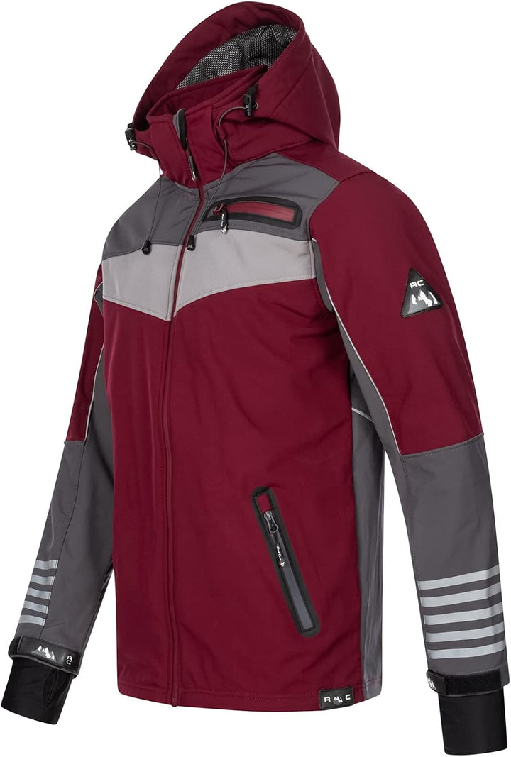 Rock Creek Herren Softshell Jacke Outdoor H-288 S Weinrot, S Weinrot