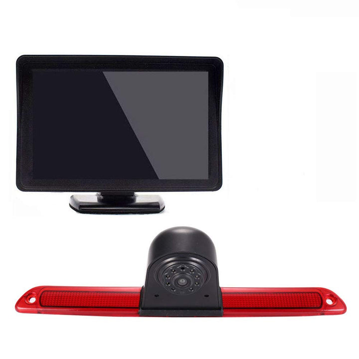 「12mm Objektiv CMOS Rückfahrkamera + 4.3 Zoll TFT LCD Bildschirm Auto Monitor」Bremsleuchte Auto Dach