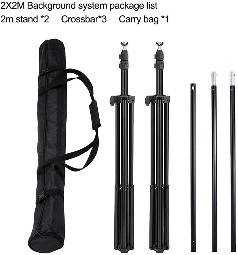 Selens 2x2m Hintergrund Ständer mit Querstange Tragetasche Hintergrund Stehen Hintergrund Unterstütz