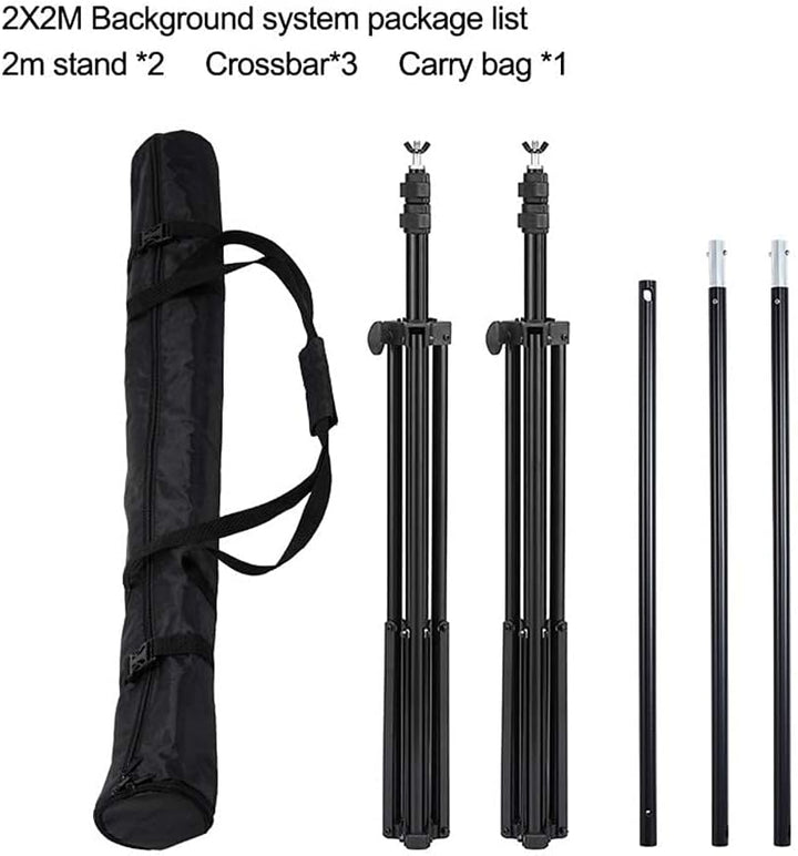 Selens 2x2m Hintergrund Ständer mit Querstange Tragetasche Hintergrund Stehen Hintergrund Unterstütz