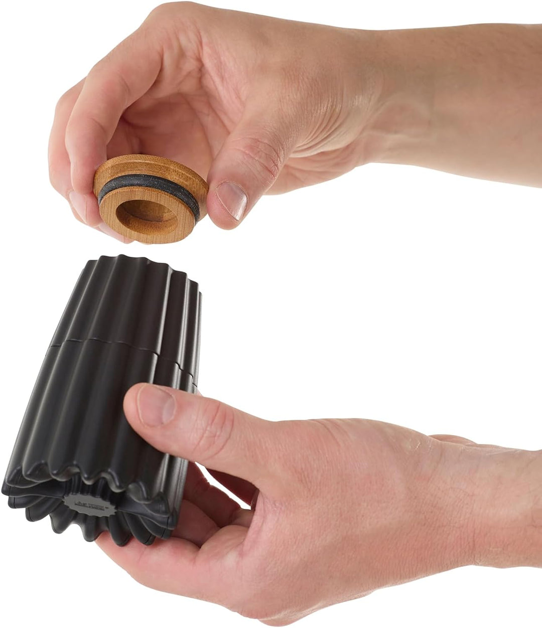 AdHoc MP905 Magnetische Doppelmühle oder 2x kleine Einzelmühle MagTwo, für Pfeffer und Salz, Keramik
