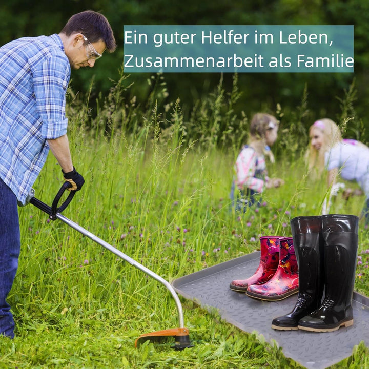 Schuhwanne - Grosse Schuhabtropfschale für Schuhregal Outdoor, Auffangwanne aus Kunststoff, Abtropfs