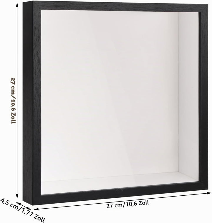 heavenlife 3D Bilderrahmen, Tiefer 3D Objektrahmen, Schattenbox Vitrine mit Transparente Acrylplatte