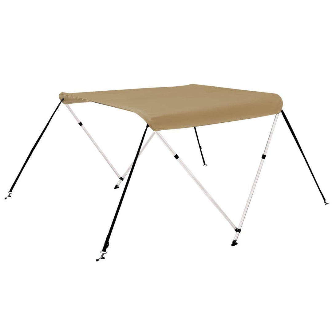 Oceansouth 2 Bow Bimini Top Bootsabdeckung mit integrierter Schutzhülle Breite 1.5M-1.7M Sand, Breit