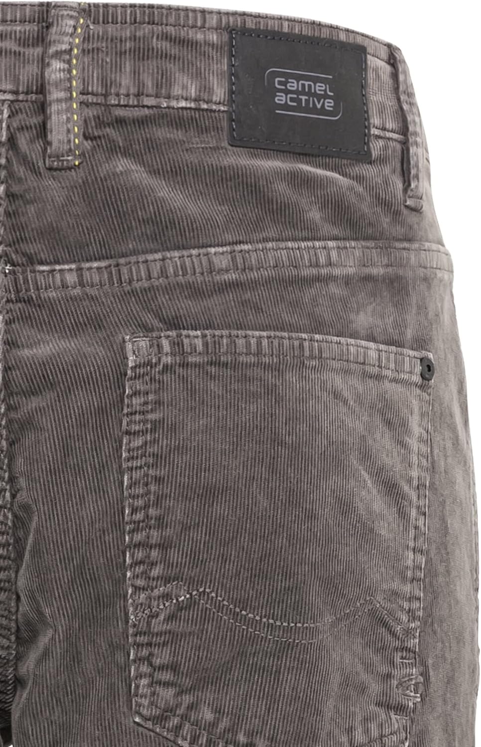 camel active Herren Regular Fit Hose Houston mit Struktur Jeans 31W / 34L Grau, 31W / 34L Grau