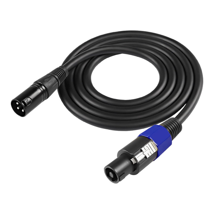 XMSJSIY Speakon zu XLR Kabel Audio Jack Speakon Stecker zu XLR 3Pin Stecker Mikrofon Verlängerung Le
