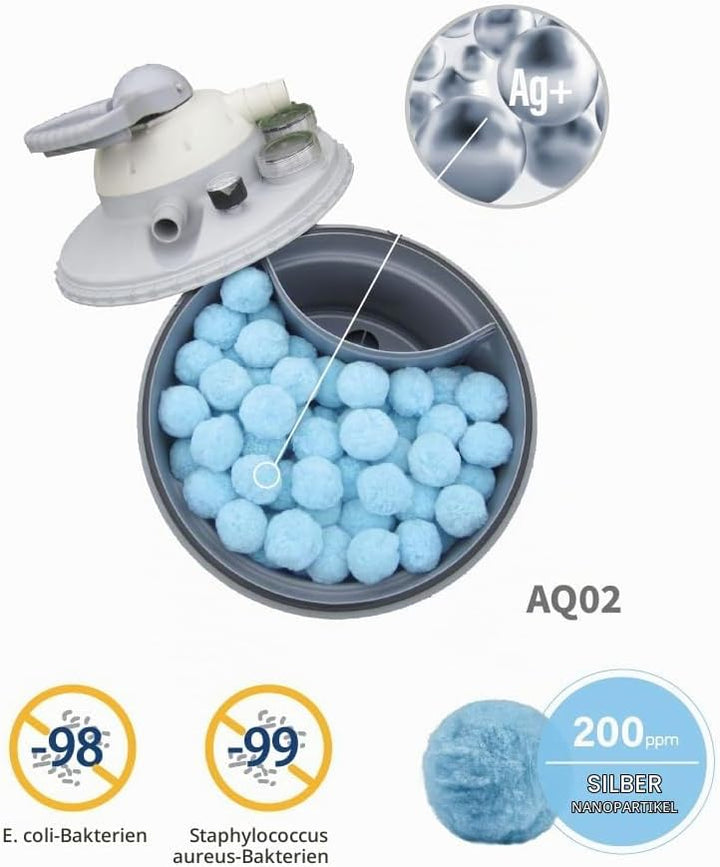 COIL Filterbälls, Filter Sandfilteranlage, Filter Für Pool Ersetzen Ersatz Für 25/50Kg Filtersand Un