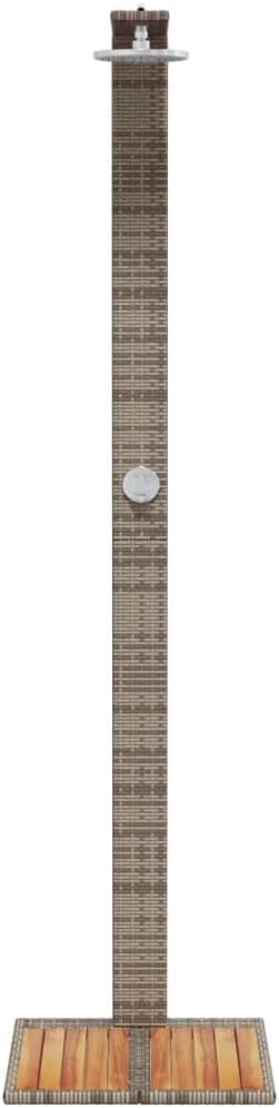 Festnight Gartendusche mit Bodenplatte Holz Aussendusche Garten Outdoor Dusche Garten Pool Pooldusch