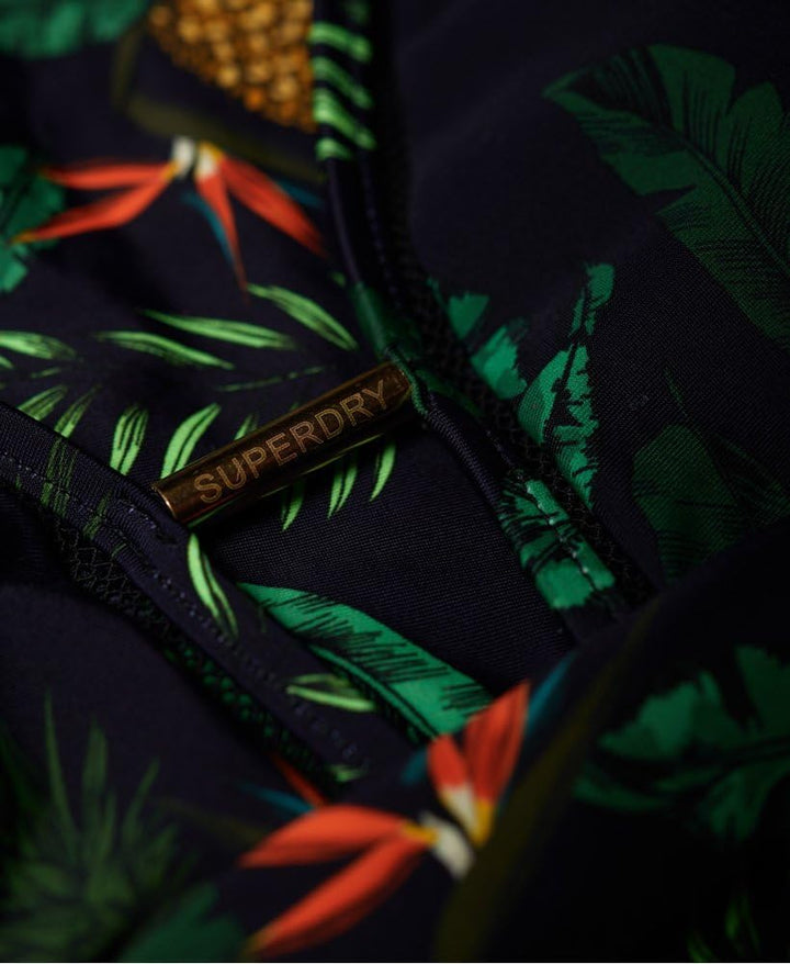 Superdry AVA Cross Back Vee Womens Swimsuit UK 8 Reg Maya Pineapple