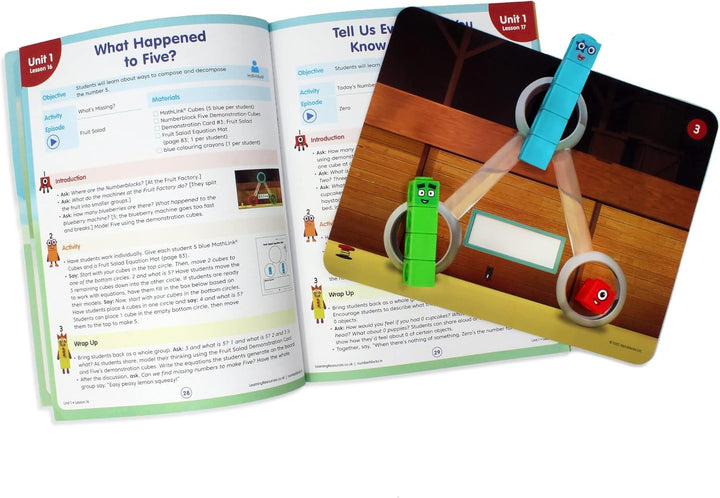 Learning Resources MathLink Numberblocks-Steckwürfelset für das Klassenzimmer, Numberblocks-Unterric