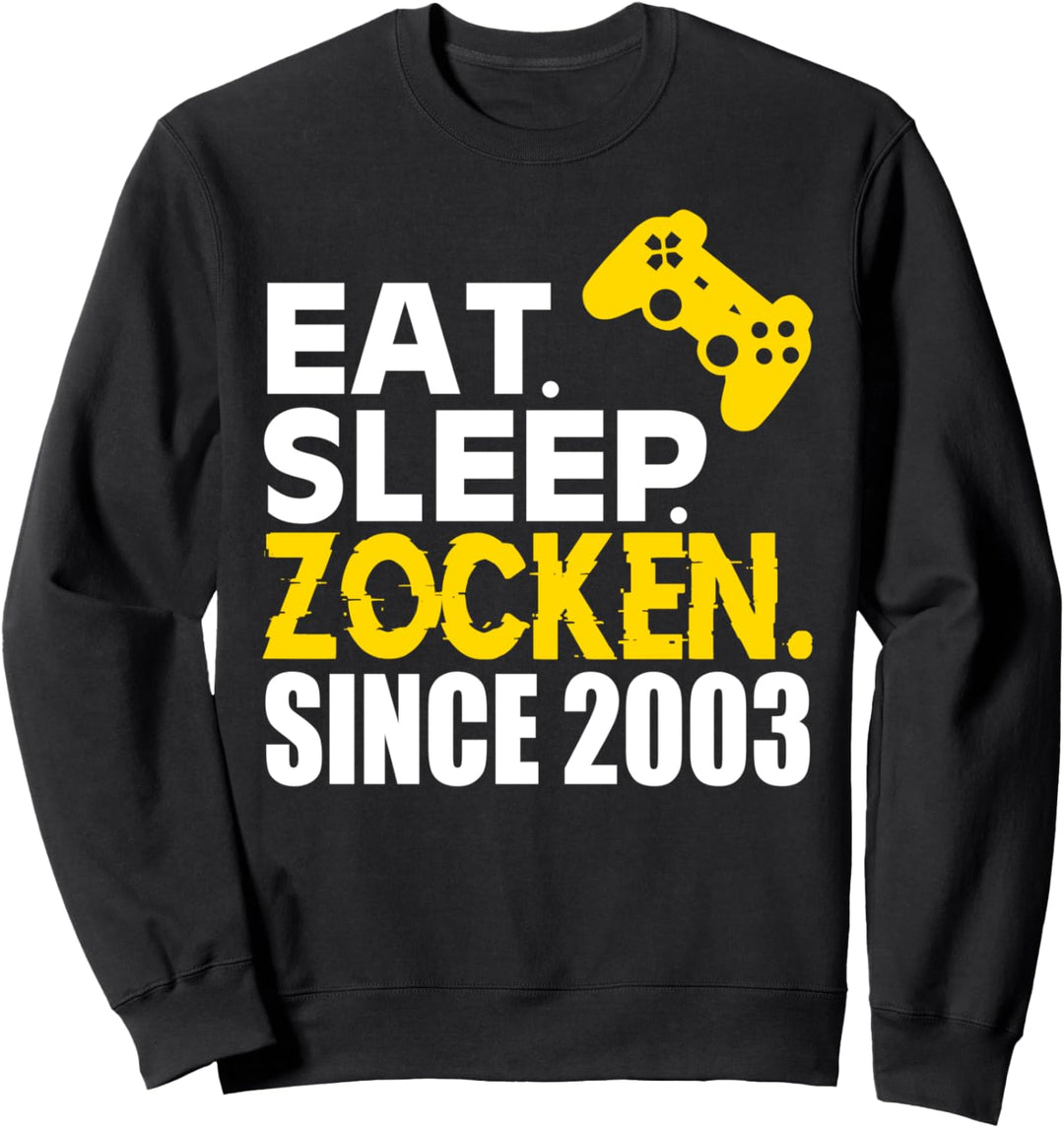 18. Geburtstag Junge Mädchen 18 Jahre Gamer 2003 Geschenk Sweatshirt