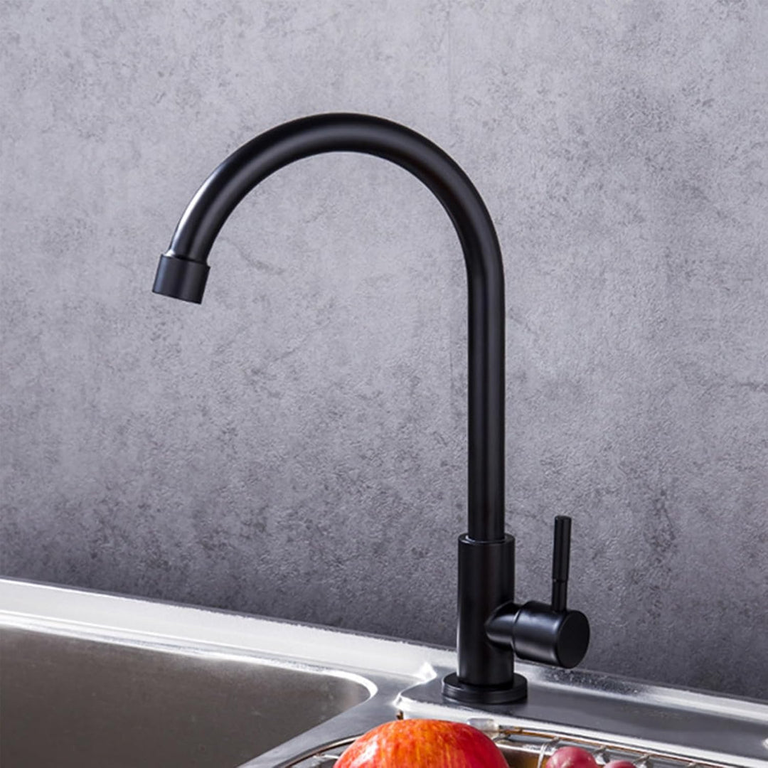 Küchenarmatur, Wasserhahn Küche Edelstahl, Hahn mit Wassersäulenmodus, Geeignet für die Küche, 360°