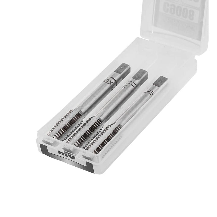 RICHMANN Gewindebohrer Set M16 x 2,0 / HSS-G (TOP), Si-Cr, 3-tlg. - Vorschneider, Mittelschneider, F